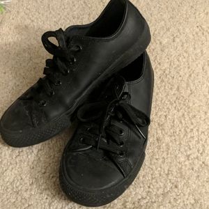 Black non-slip converse dupe